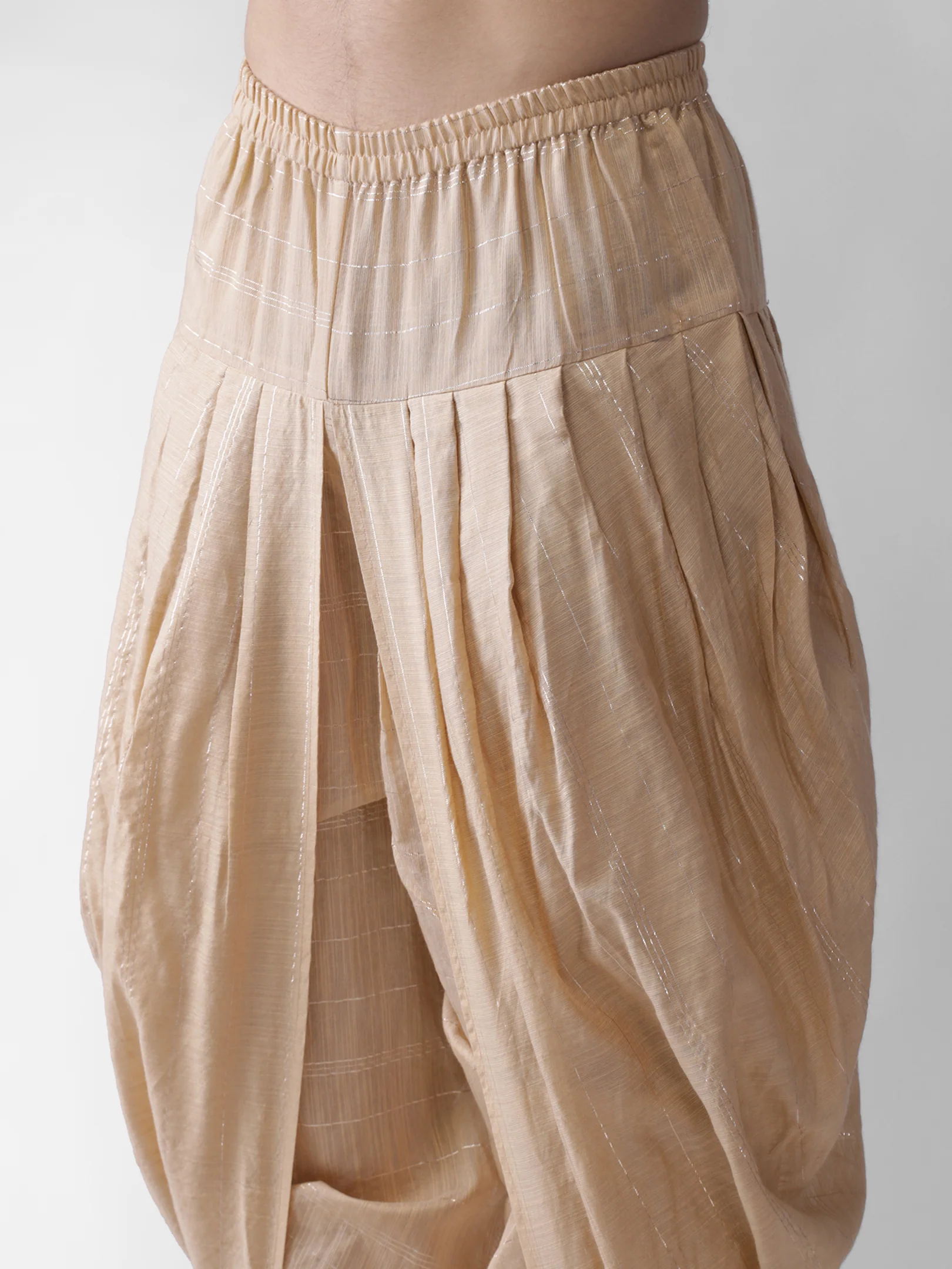 Men's Beige Dhoti - Image 5