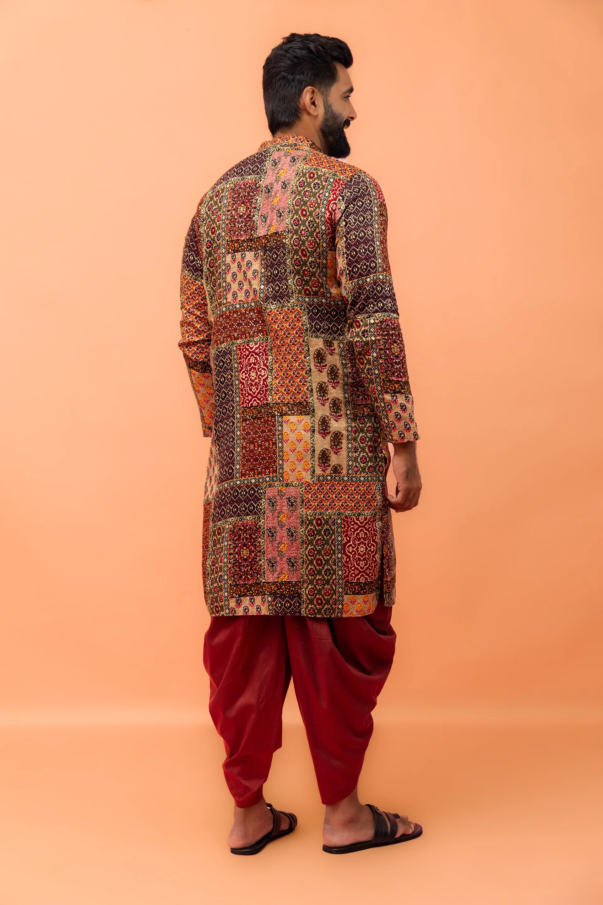 Multicolor Cotton Printed Kurta - Image 4